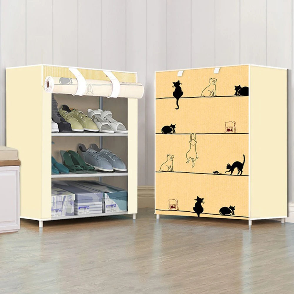 Nonwovens Fabric Dustproof Multilayer Shoes Cabinet Organizer for Simple Storage and Organization_7