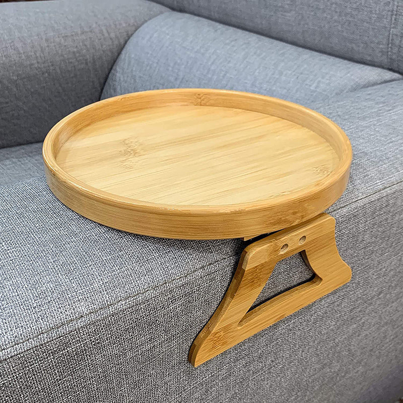 Sofa Armrest Clip-On Tray Table