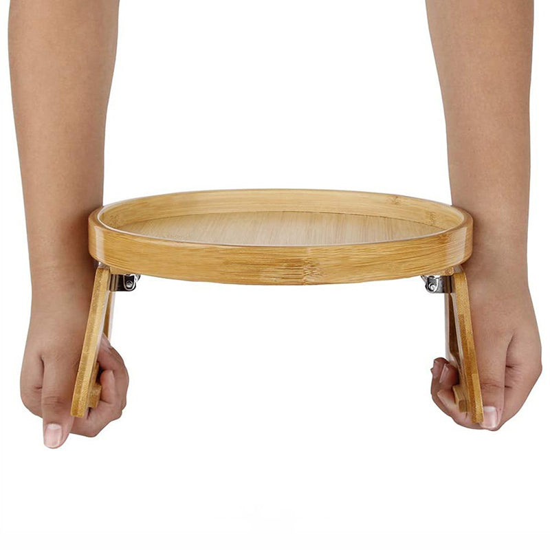 Sofa Armrest Clip-On Tray Table