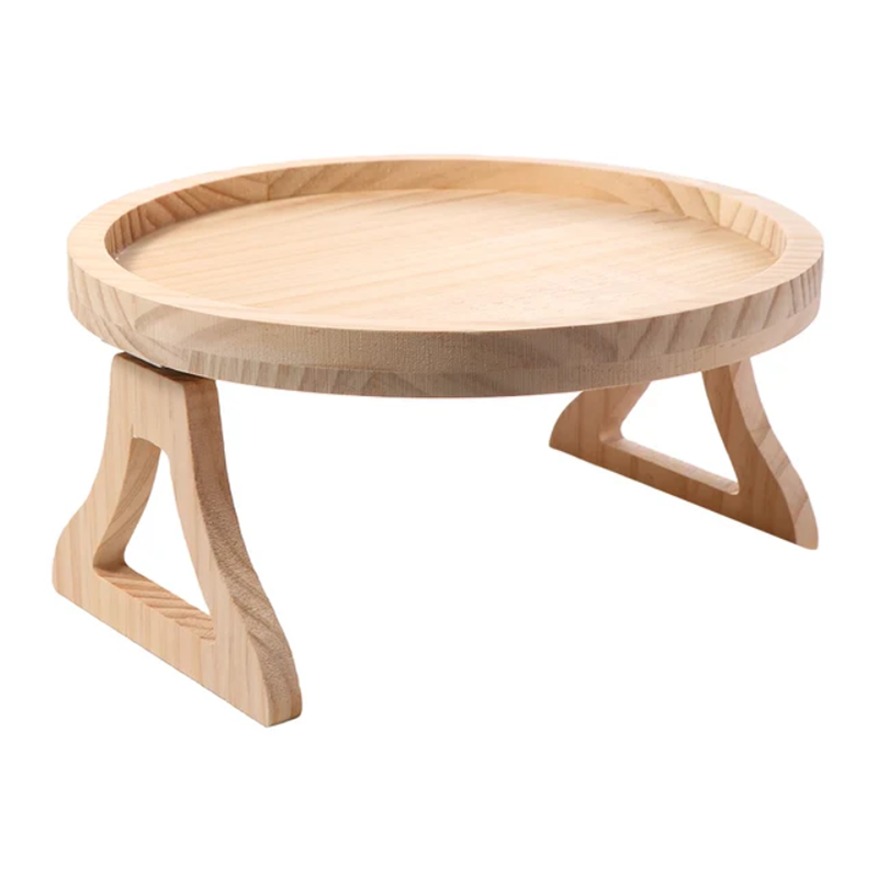 Sofa Armrest Clip-On Tray Table