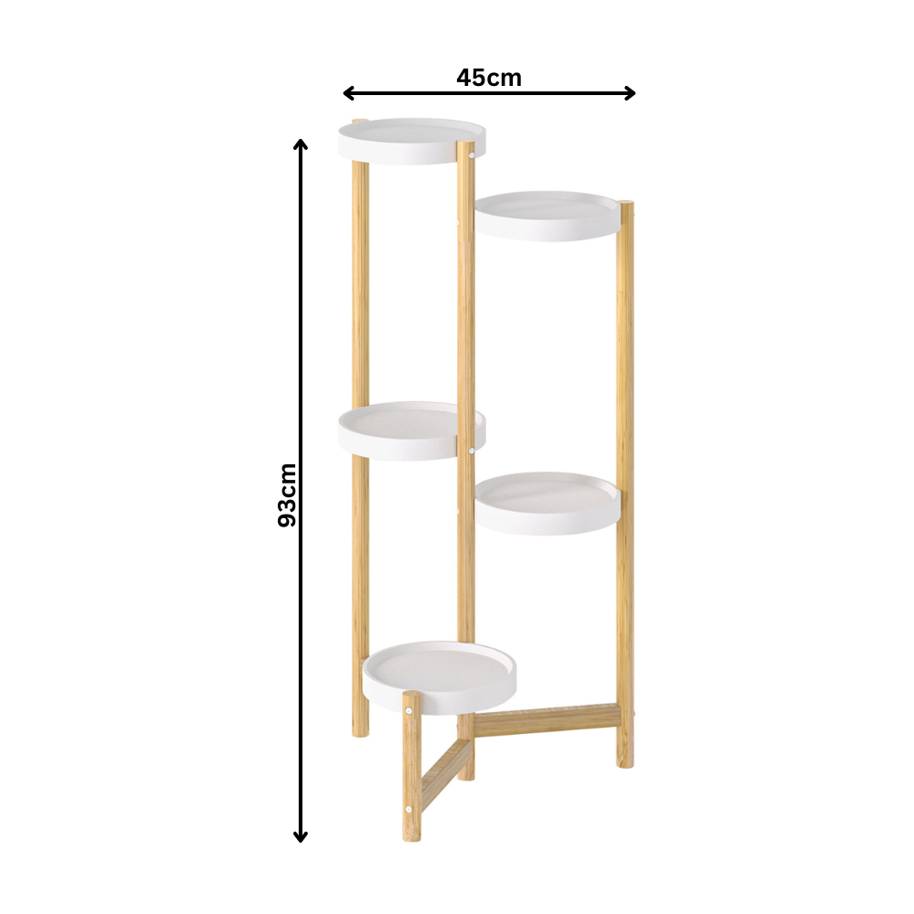 5 Tier Tall Corner Plant Stand Holder and Display Rack_7