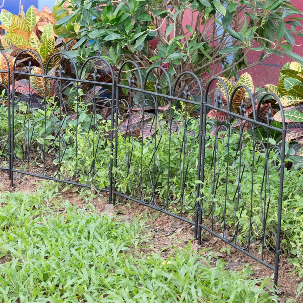 5pcs Outdoor Rustproof Landscape Border Folding Patio Fences_6