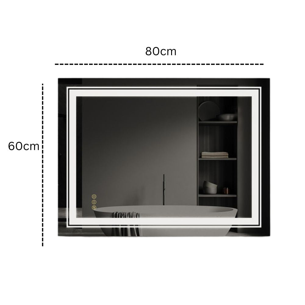 Dual-Light LED Makeup Mirror Crystal Clear & Flicker-Free