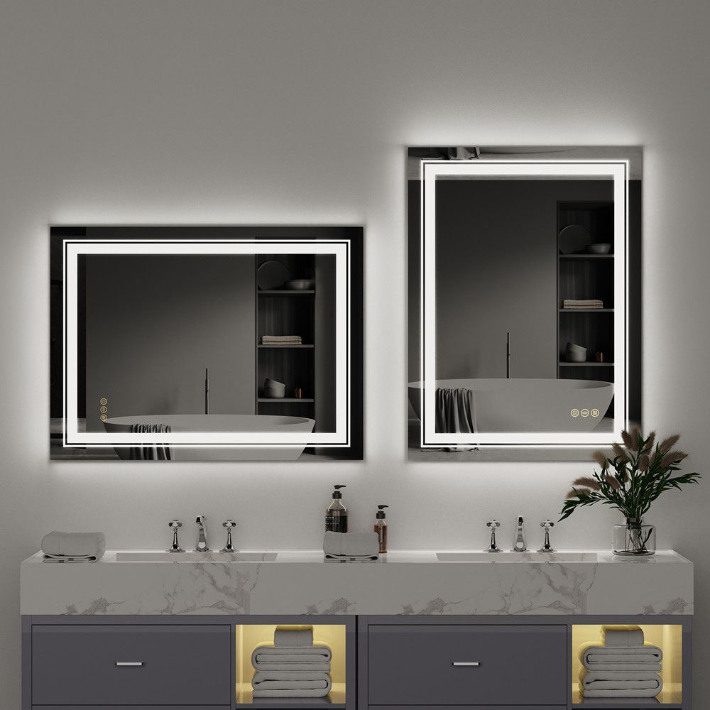 Dual-Light LED Makeup Mirror Crystal Clear & Flicker-Free