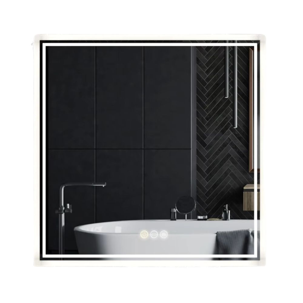 Square LED Wall Mounted Bathroom Mirror