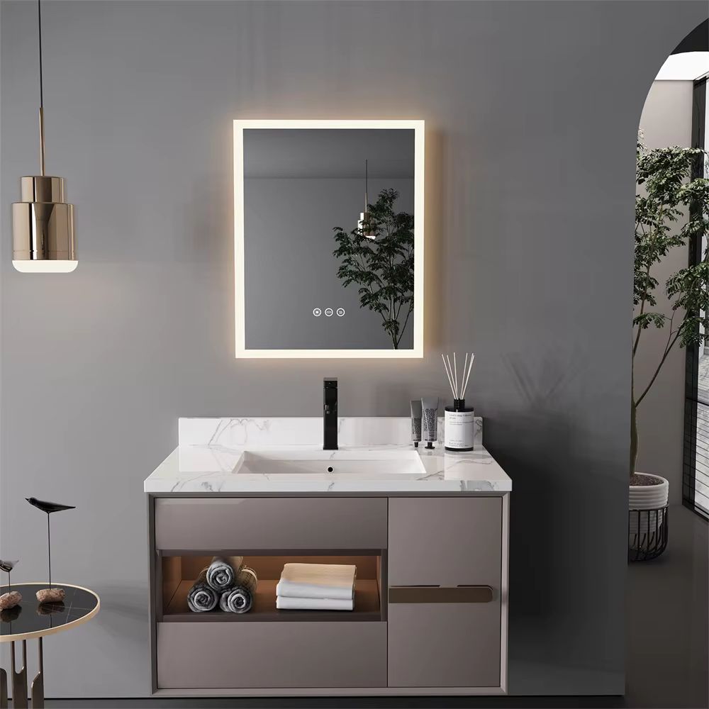 Backlit Rectangle Bathroom Mirror with Touch Control