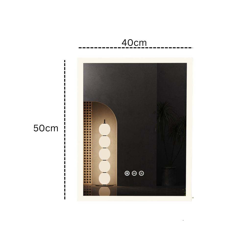 Backlit Rectangle Bathroom Mirror with Touch Control