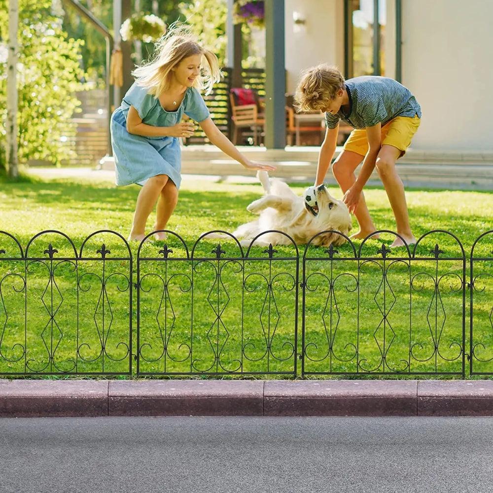 5pcs Decorative Garden Fence Outdoor Border Animal Barrier Fence_4