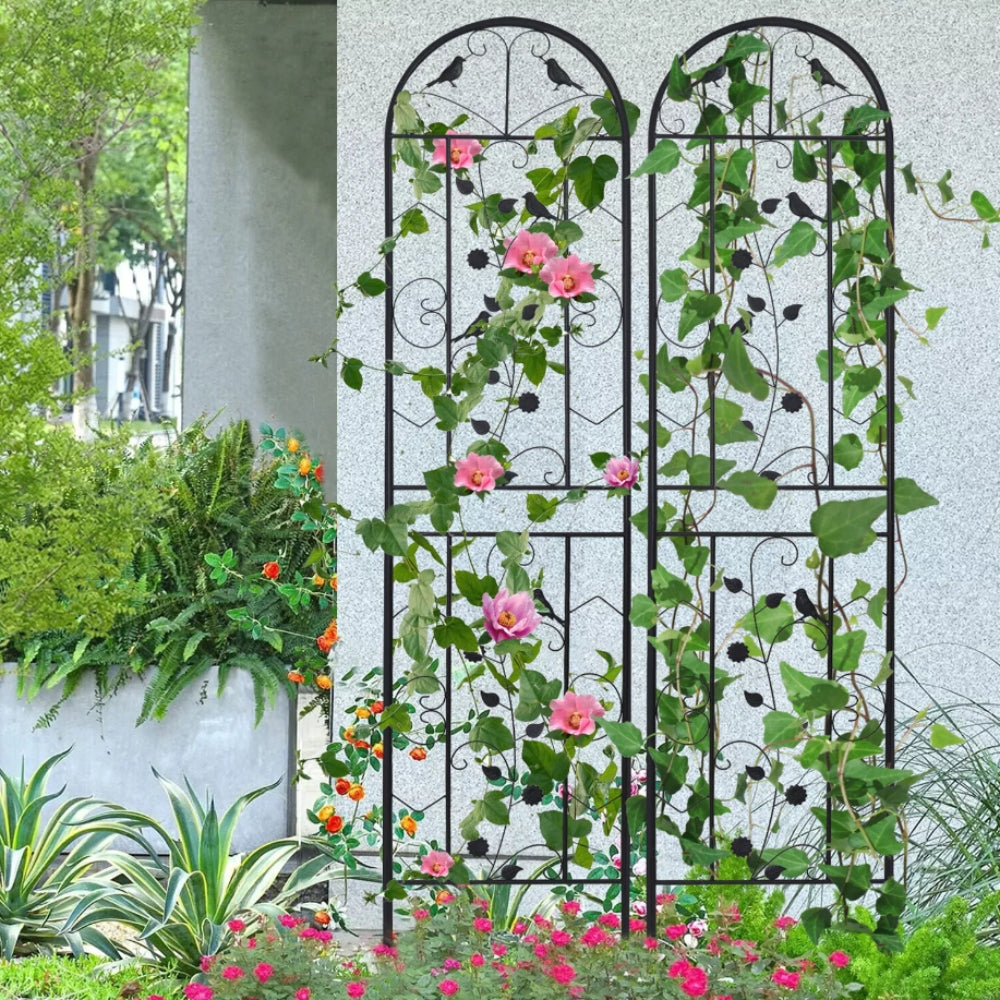 2 Pack Garden Trellis for Climbing Plants Potted Vines Vegetables Flowers Patio_3