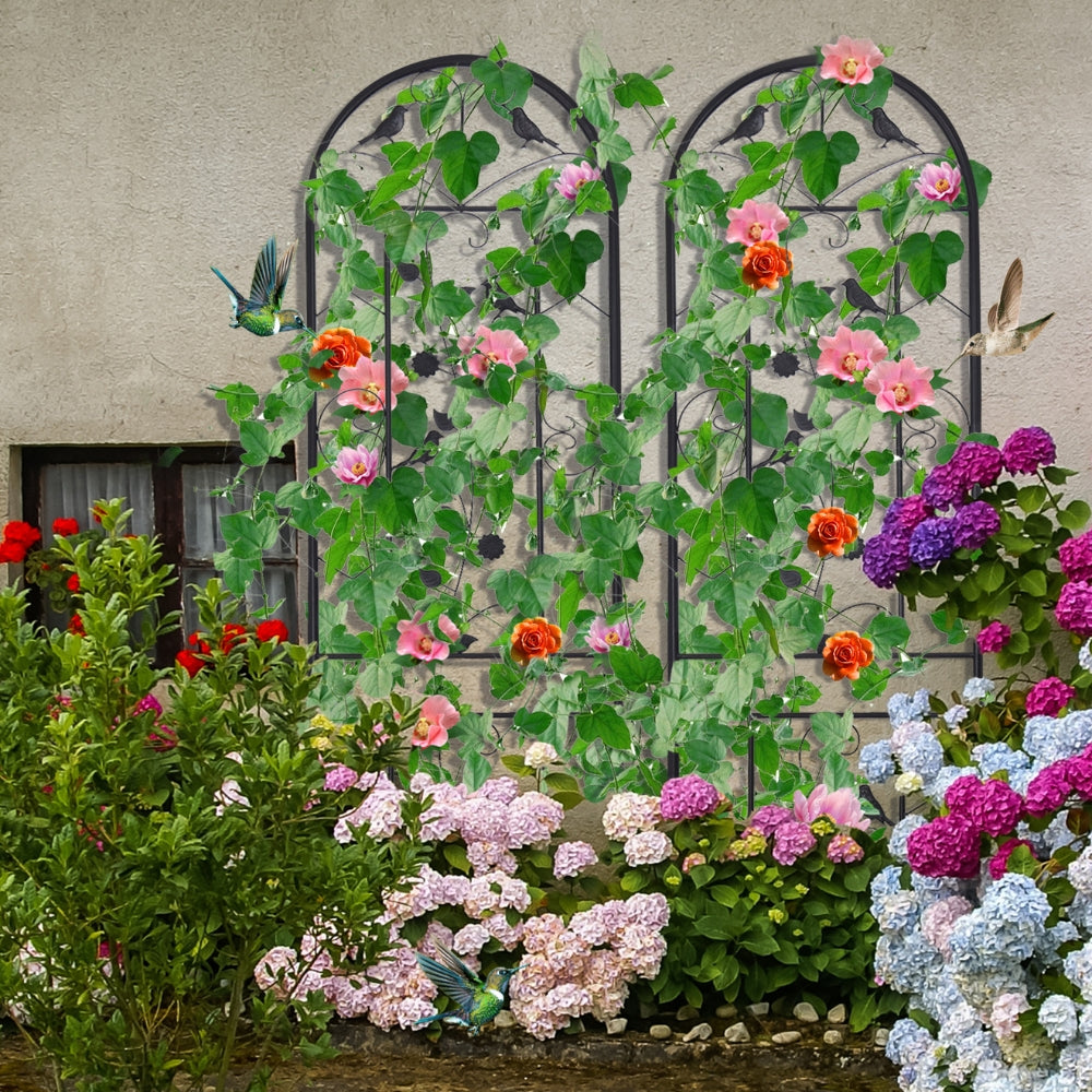 2 Pack Garden Trellis for Climbing Plants Potted Vines Vegetables Flowers Patio_4