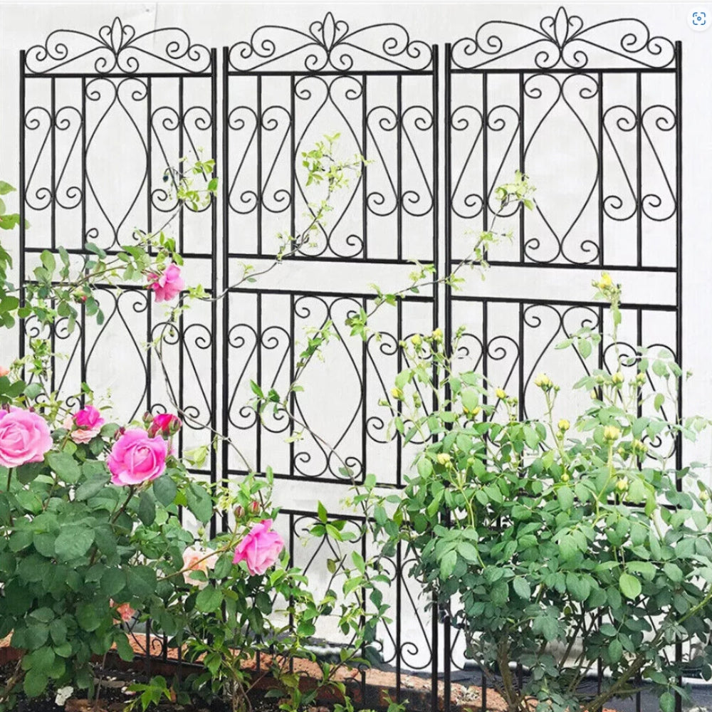 6 Panel Garden Border Trellis for Climbing Plants_4