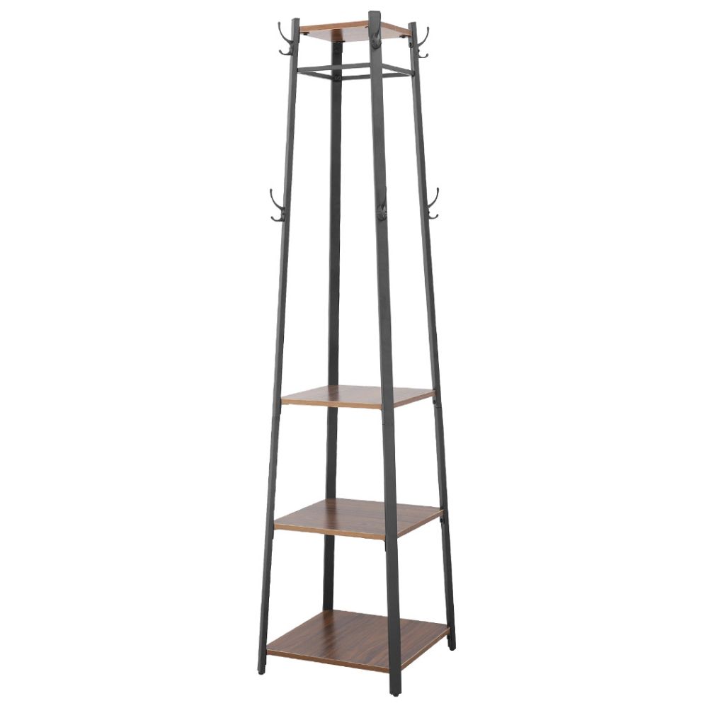 4-Tier Metal Coat Rack with 8 Hooks_0