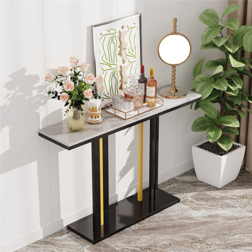 Stylish Marble Console Table for Living Room_2
